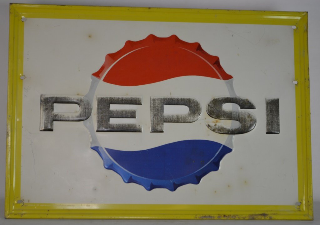 Vintage Metal Pepsi Sign (1 of 1)