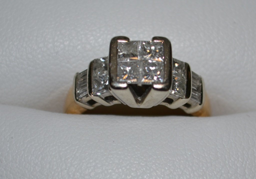 14K Yellow Gold Diamond Dinner Ring (1 of 3)