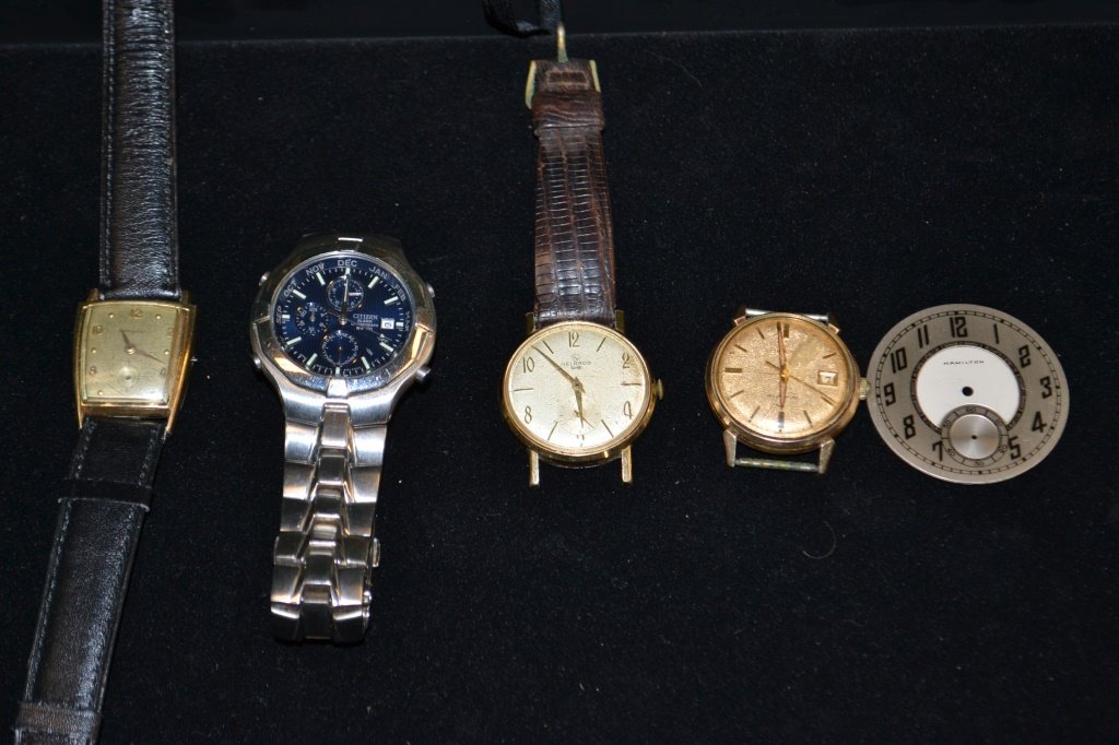 Grouping of Men's Wrist & Pocket Watch Faces (1 of 5)