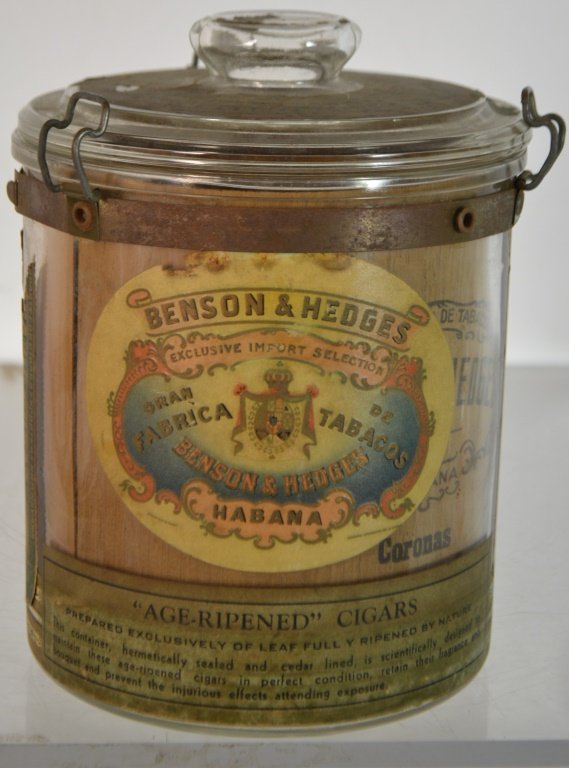 Benson & Hedges Havana Cigar Advertising Jar (1 of 3)