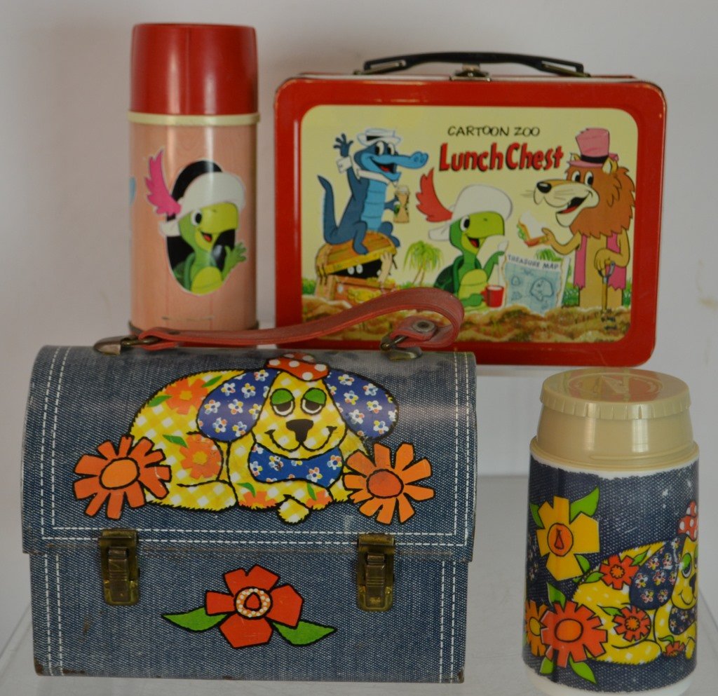 Cartoon Zoo Lunch Box w/ Thermos & Another (1 of 6)