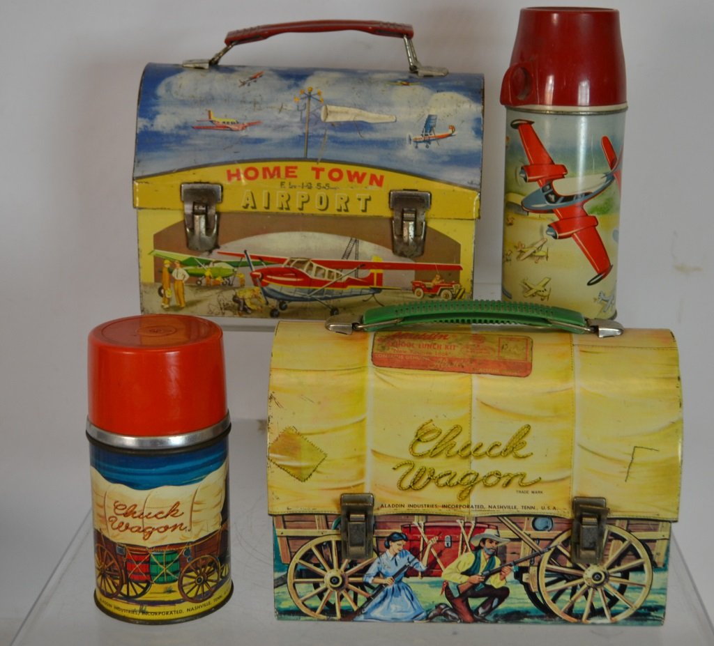 Two 70's Era Dome Top Lunch Boxes (1 of 9)