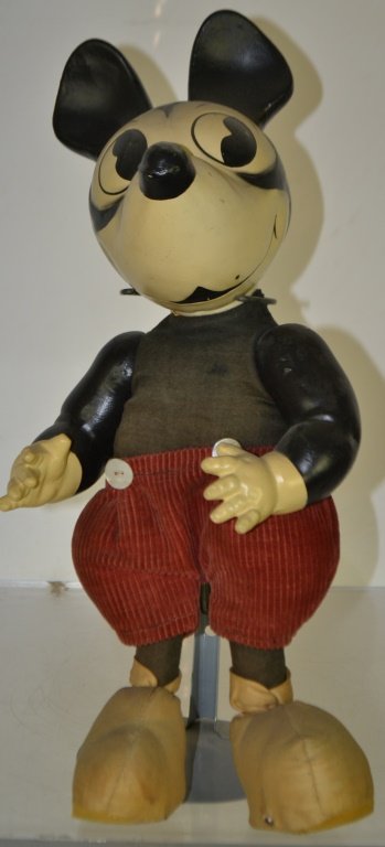 Early Pie Eyed Plush Mickey Mouse ype doll (1 of 2)