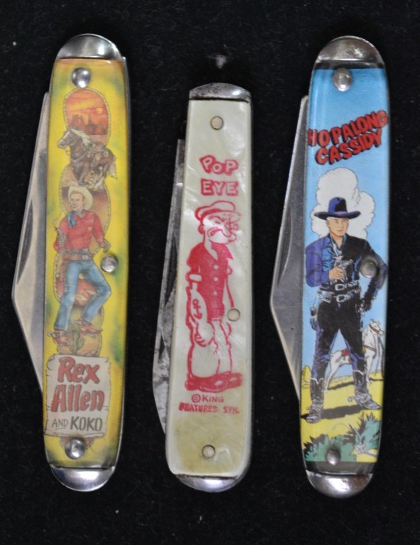 Three Vintage Novelty Pocket Knives (1 of 1)