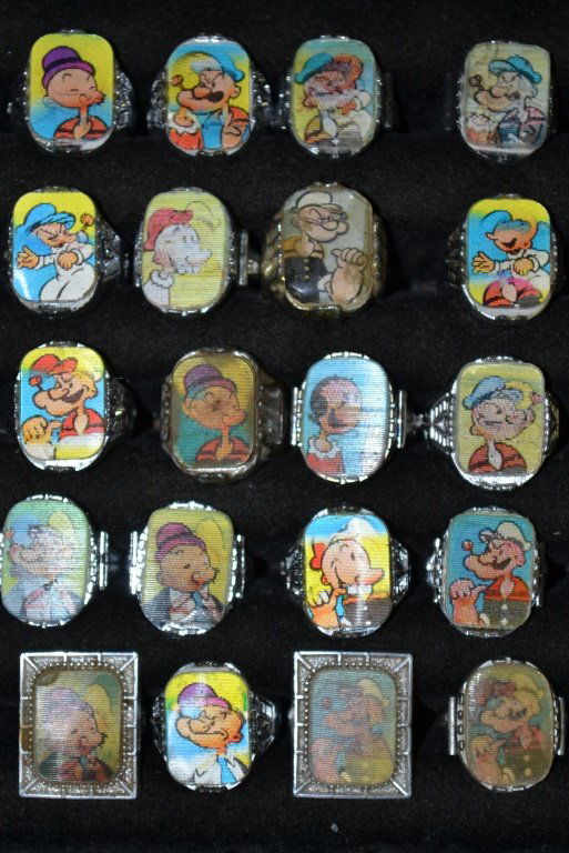 Twenty Novelty Popeye Rings (1 of 1)