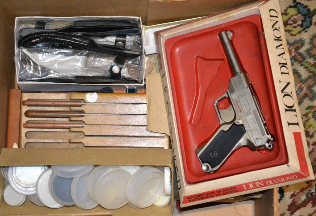 Lion Cap Gun & Misc. Items as Seen in Photo: Lion Cap Gun & Misc. Items as Seen in Photo
