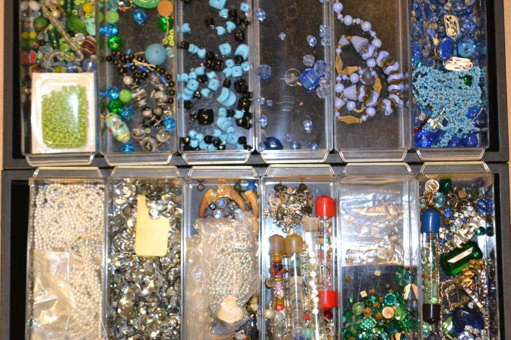 Two Trays Of Loose Stones, Beads, & Jewelry Repair (1 of 1)