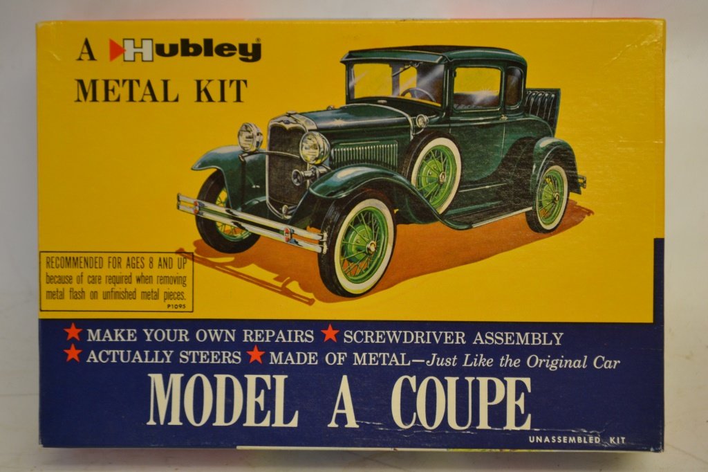 Hubley 1/22 Scale Metal Model A Coupe Unassembled: Hubley 1/22 Scale Metal Model A Coupe Unassembled
