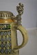 West German 1 Liter Beer Stein w/ Bavarian Coat - 4
