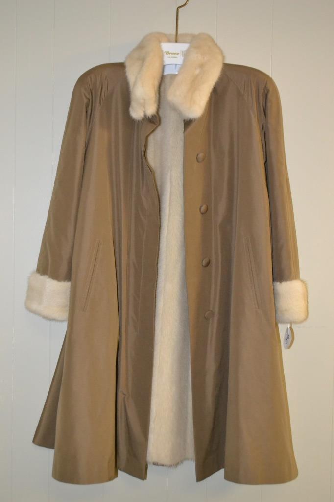 3/4 Length Mink Fur Coat size X Lg (1 of 3)