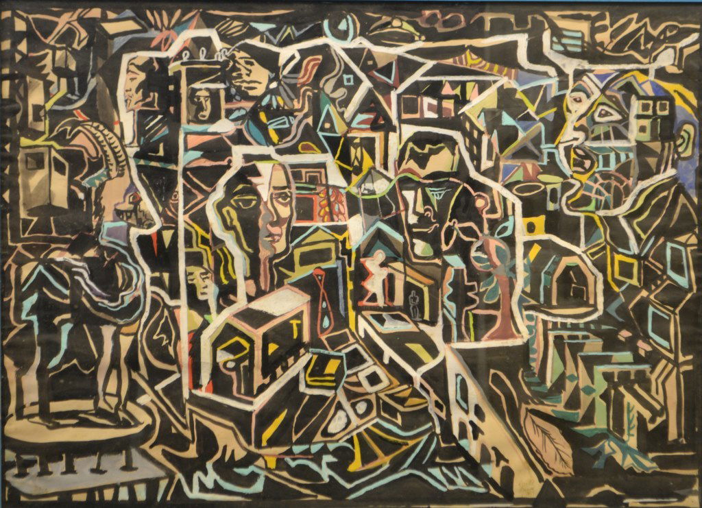 Modernist Pastel on Paper (1 of 2)