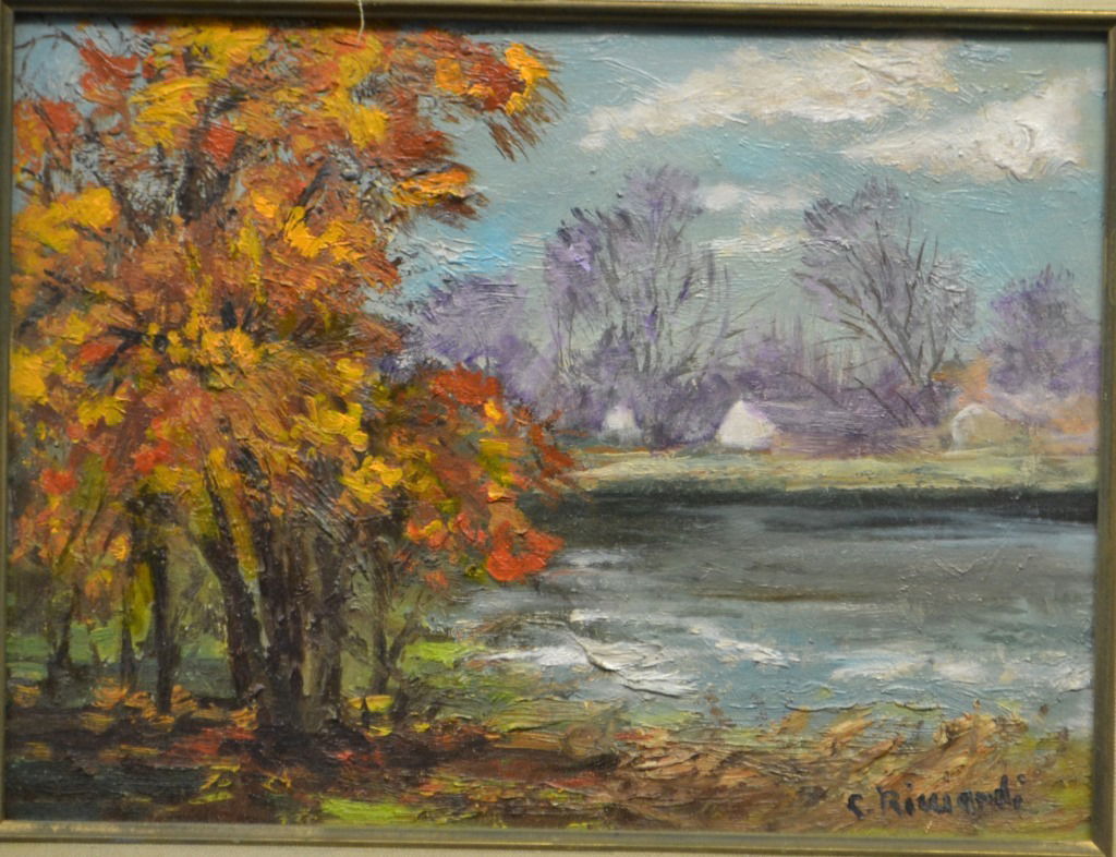 Cesare Ricciardi (1892 - 1973) Landscape Oil (1 of 3)