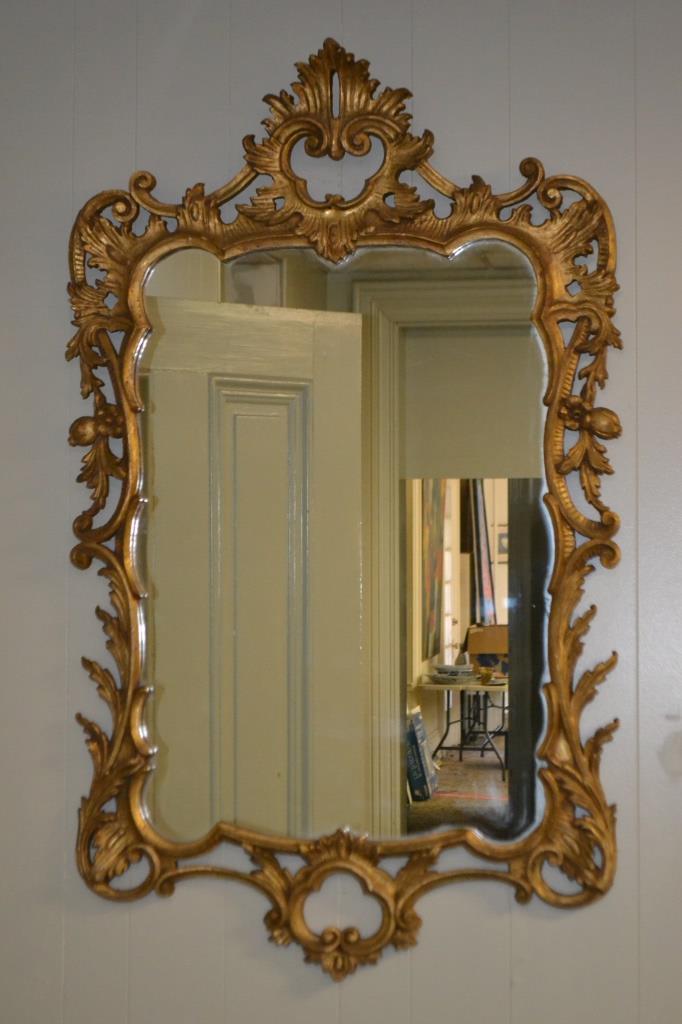 Giltwood Rococo Style Mirror (1 of 5)