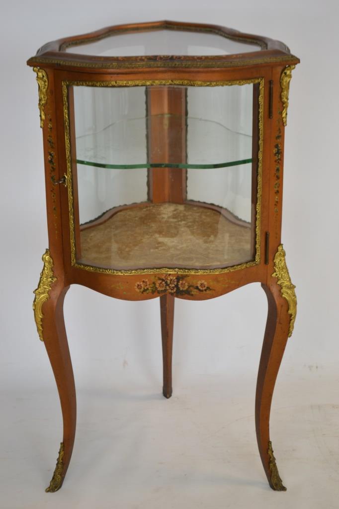 French Provincial Style Curio Display Cabinet (1 of 6)