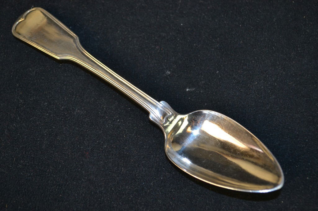 19thC China Trade Silver Spoon Wongshing, (1 of 3)