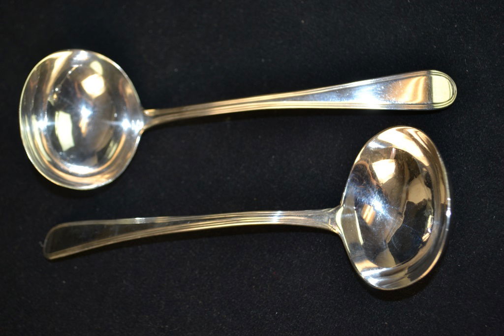 Pair of George III Sterling Silver Sauce Ladles (1 of 2)