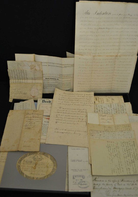 19th C Deeds & Indentures KINDIG & York Names (1 of 5)