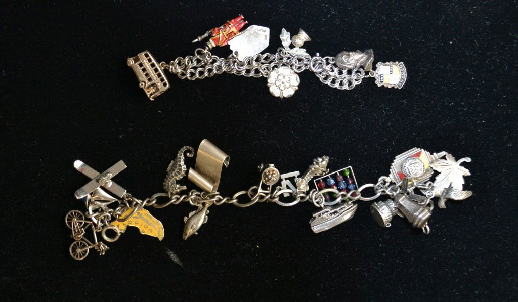 Two Sterling Silver Charm Bracelets (1 of 1)