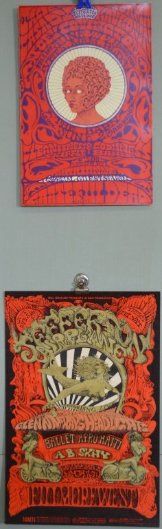 Two Jefferson Airplane Posters: Two Jefferson Airplane Posters 1st dated 1968, in San Francisco along with Grateful Dead as the opener. Measuring approx. 14"w x21l" along with a 2nd poster signed at bottom Lee Conklin measuring appr
