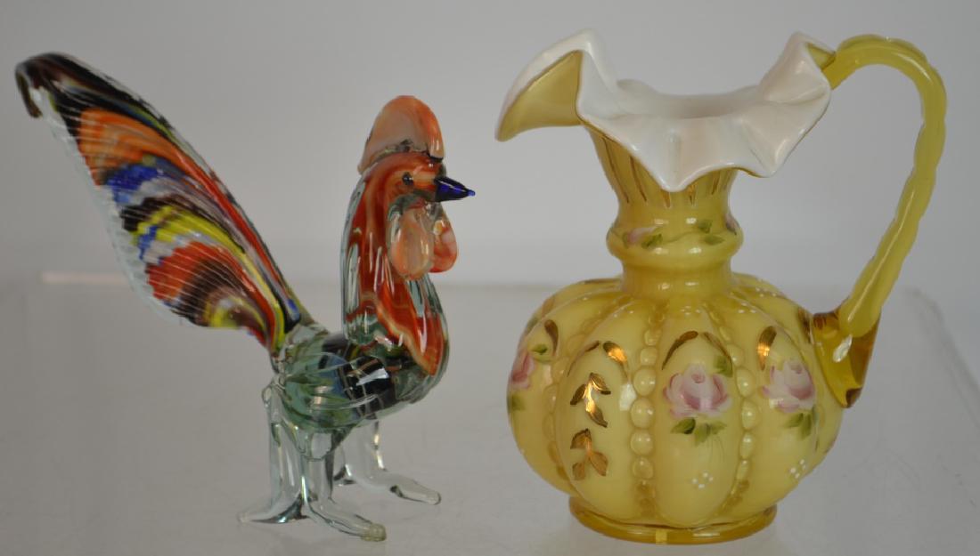 Murano Glass Rooster & Fenton Glass (1 of 5)