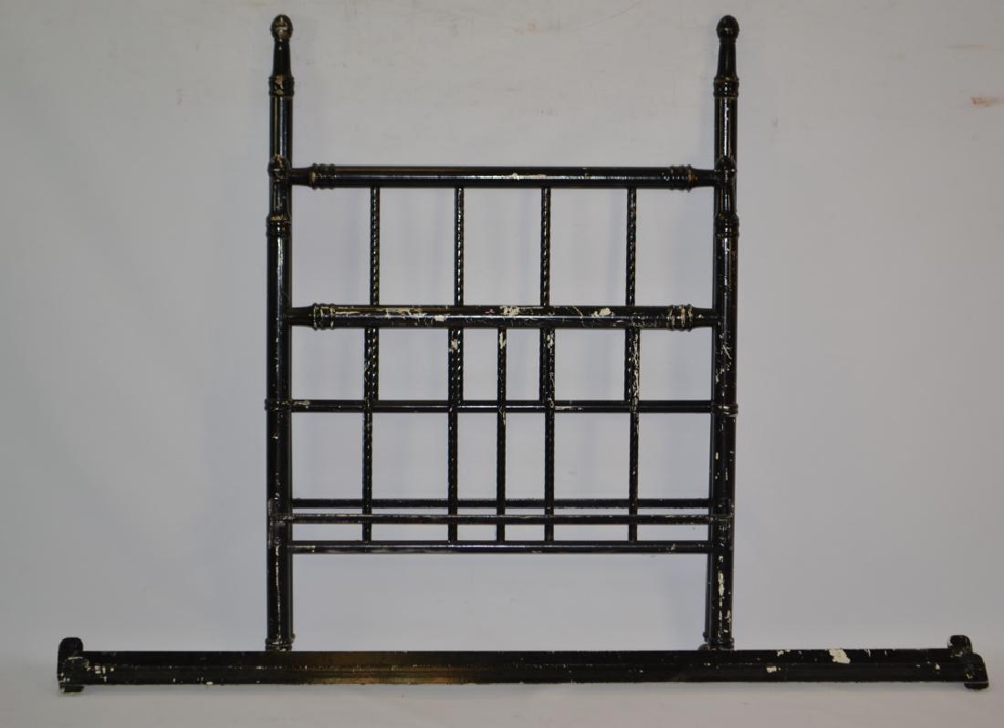 Painted Black Iron Metal Bed (1 of 1)