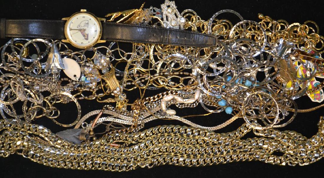 Costume Jewelry including: necklaces, watch, pin, (1 of 1)