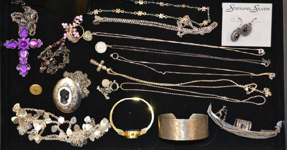 Grouping of Costume & Sterling Silver Lot (1 of 4)