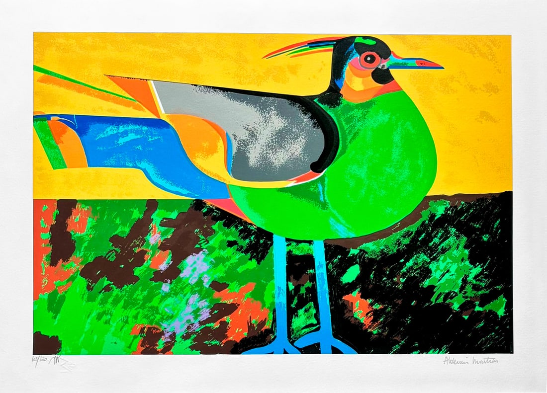 Aldemir Martins - Passaro Verde - Posthumous Limited Edition Serigraph (1 of 3)