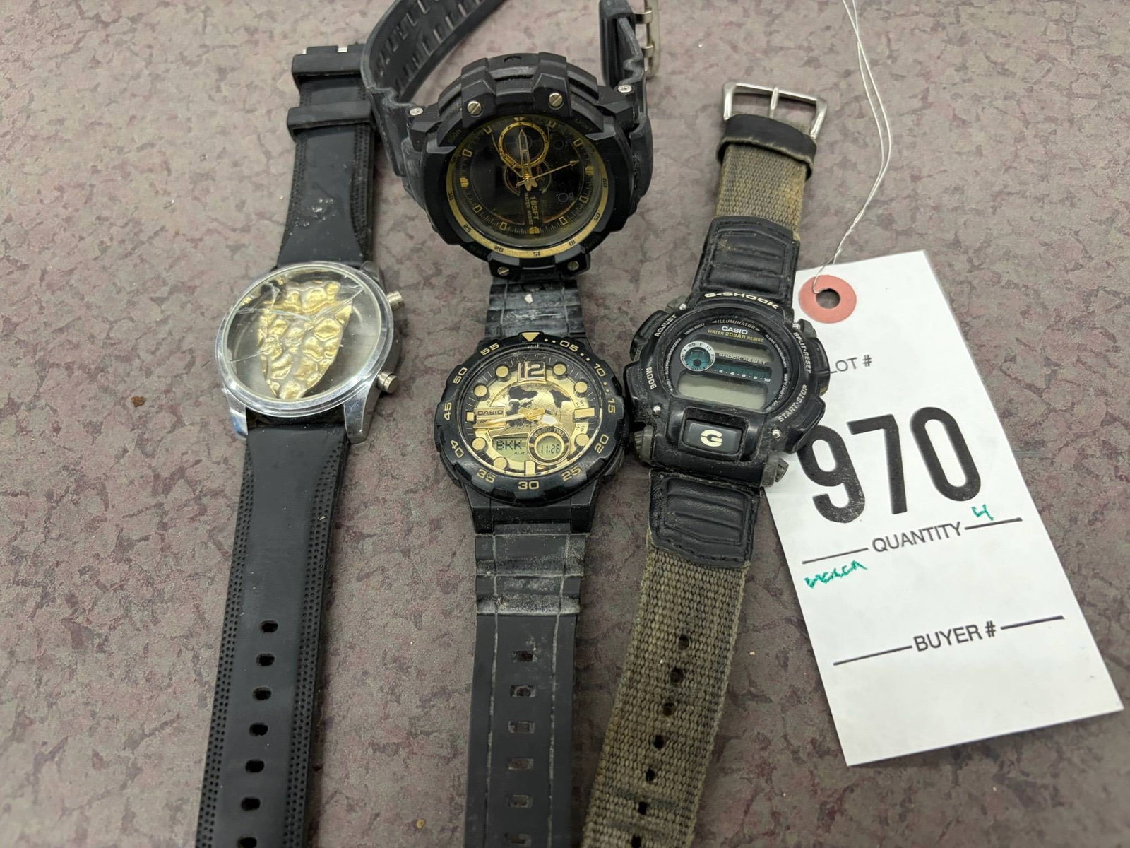 Four Mixed Wristwatches (1 of 1)