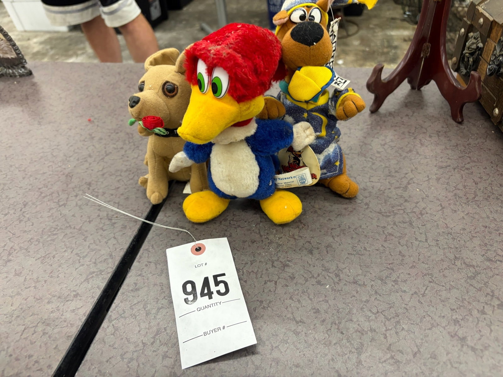 Three Plush Toys Featuring Cartoon Characters (1 of 1)