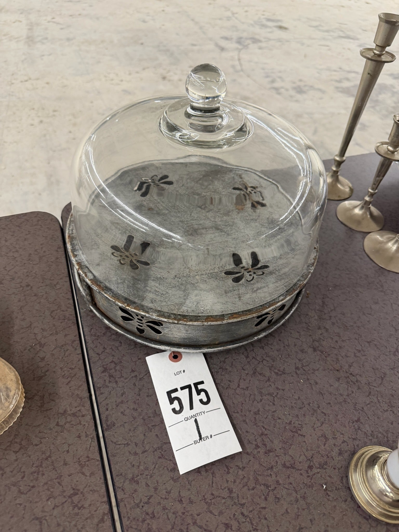 Cake Platter with Glass Dome (1 of 1)