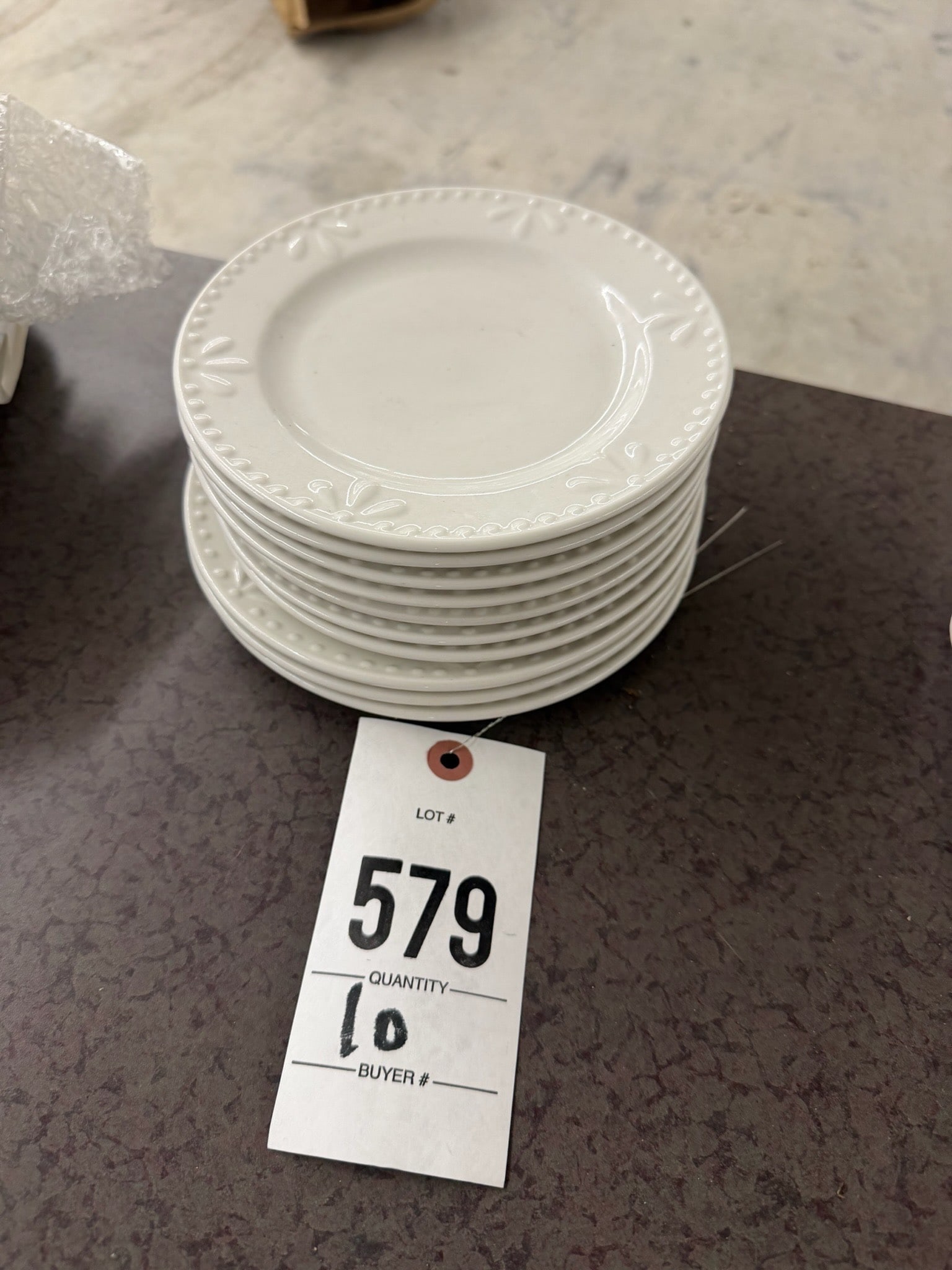 10 White Dessert Serving Plates (1 of 1)