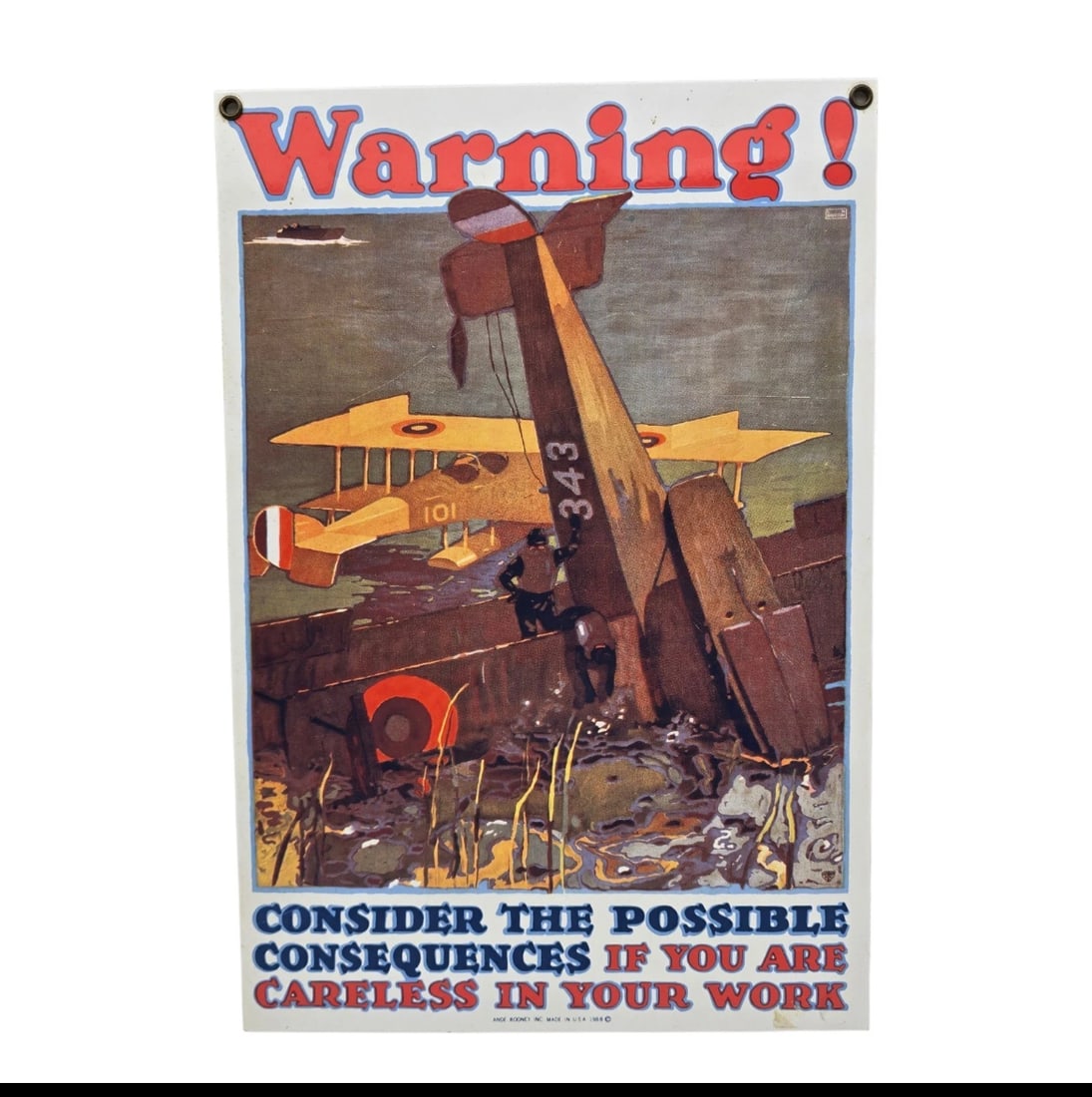 Porcelain On Steel Sign Ande Rooney Warning America 1988 Made In The U.S.A: Porcelain On Steel Sign Ande Rooney Warning America 1988 Made In The U.S.ACountry of Origin: United StatesBrand: Ande RooneyType of Advertising: SignColor: Multi-colorDate of Creation: 1988