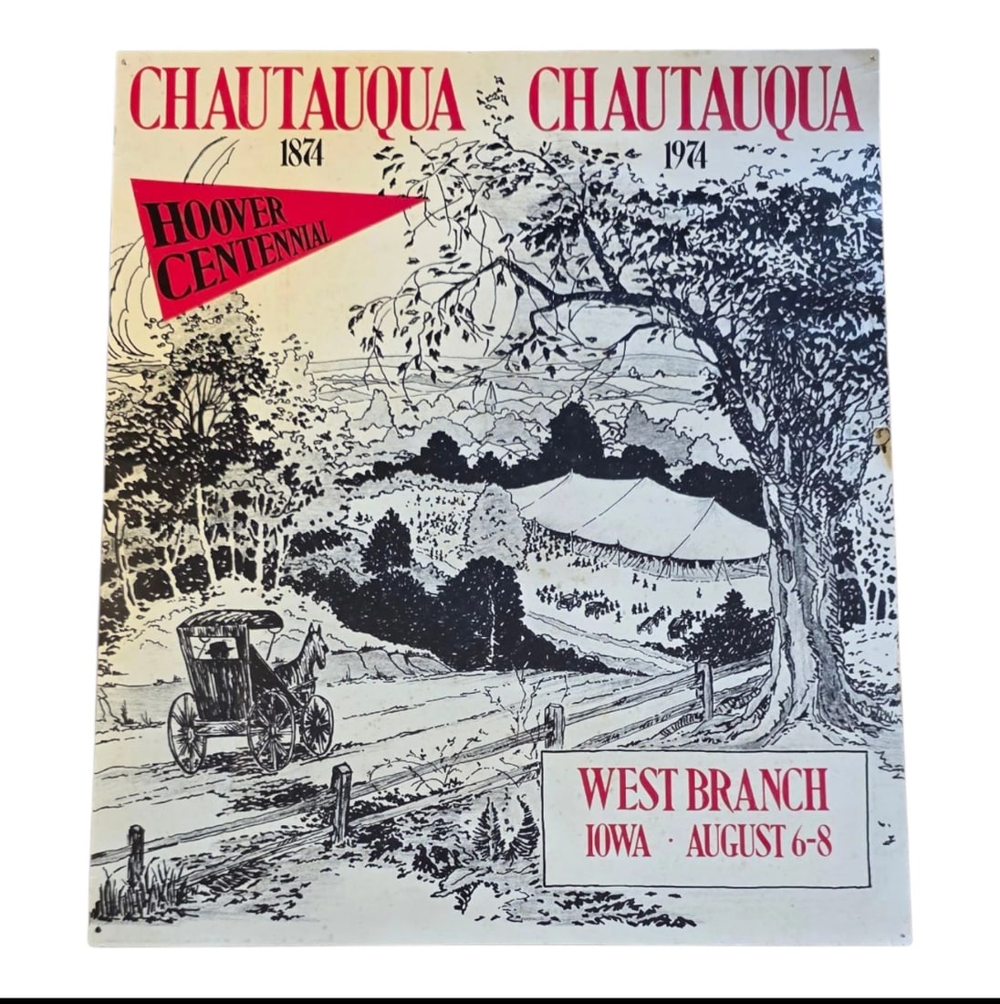 Chautauqua 1875 Chautauqua 1974 West Branch Iowa Poster (1 of 5)