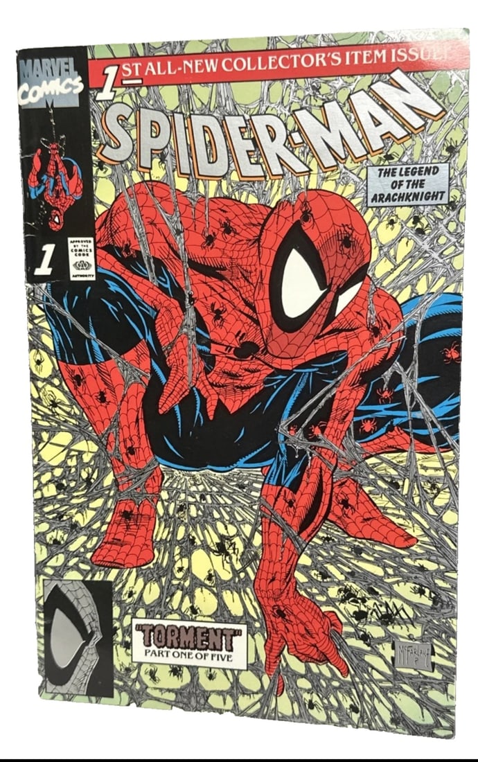 Spider-man #1 Rare Platinum Edition Variant Todd McFarlane 1990 Torment (1 of 8)