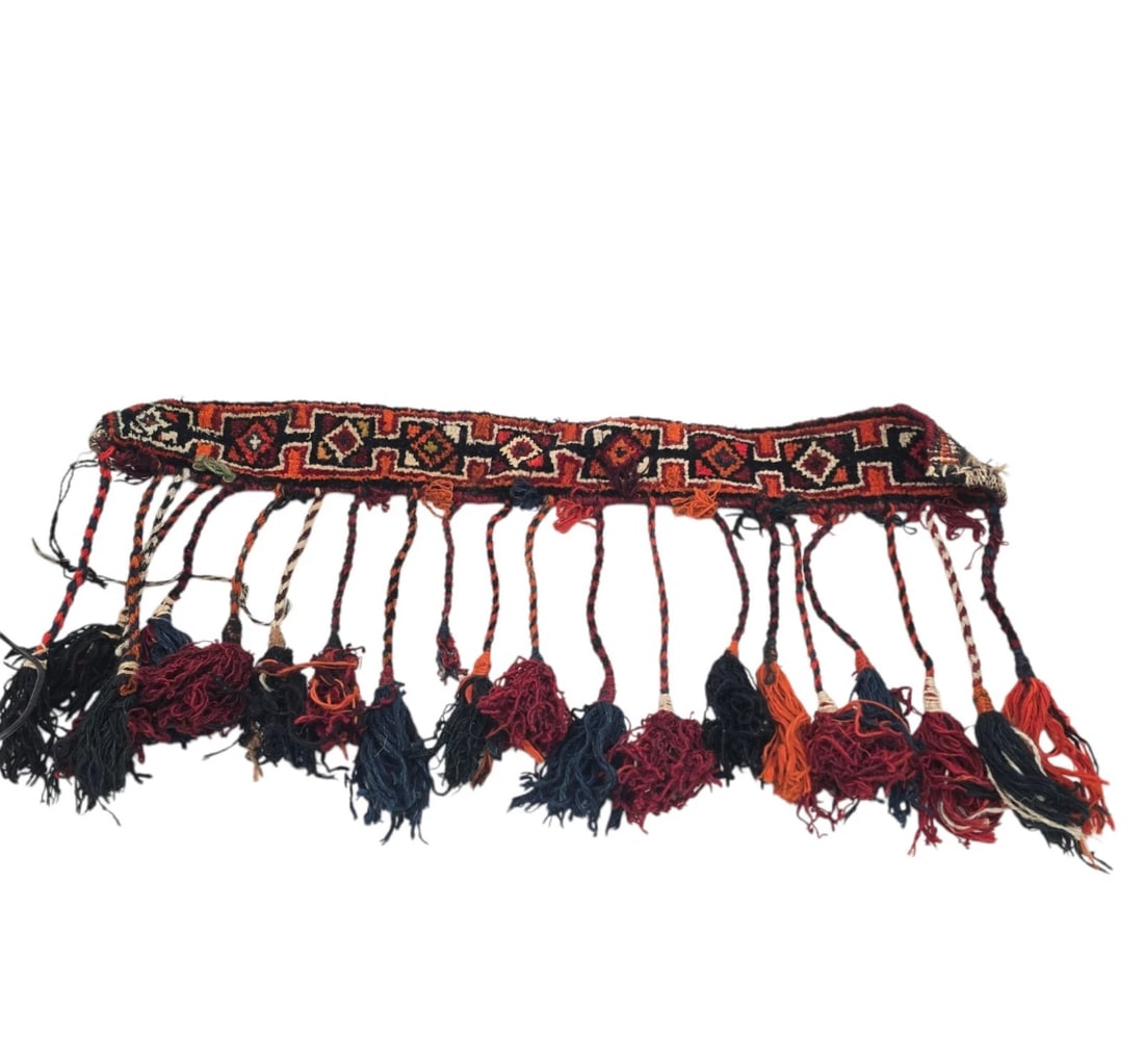 Antique Yomud Yomut Turkmen Animal Horse Or Camel Trapping Band (1 of 7)