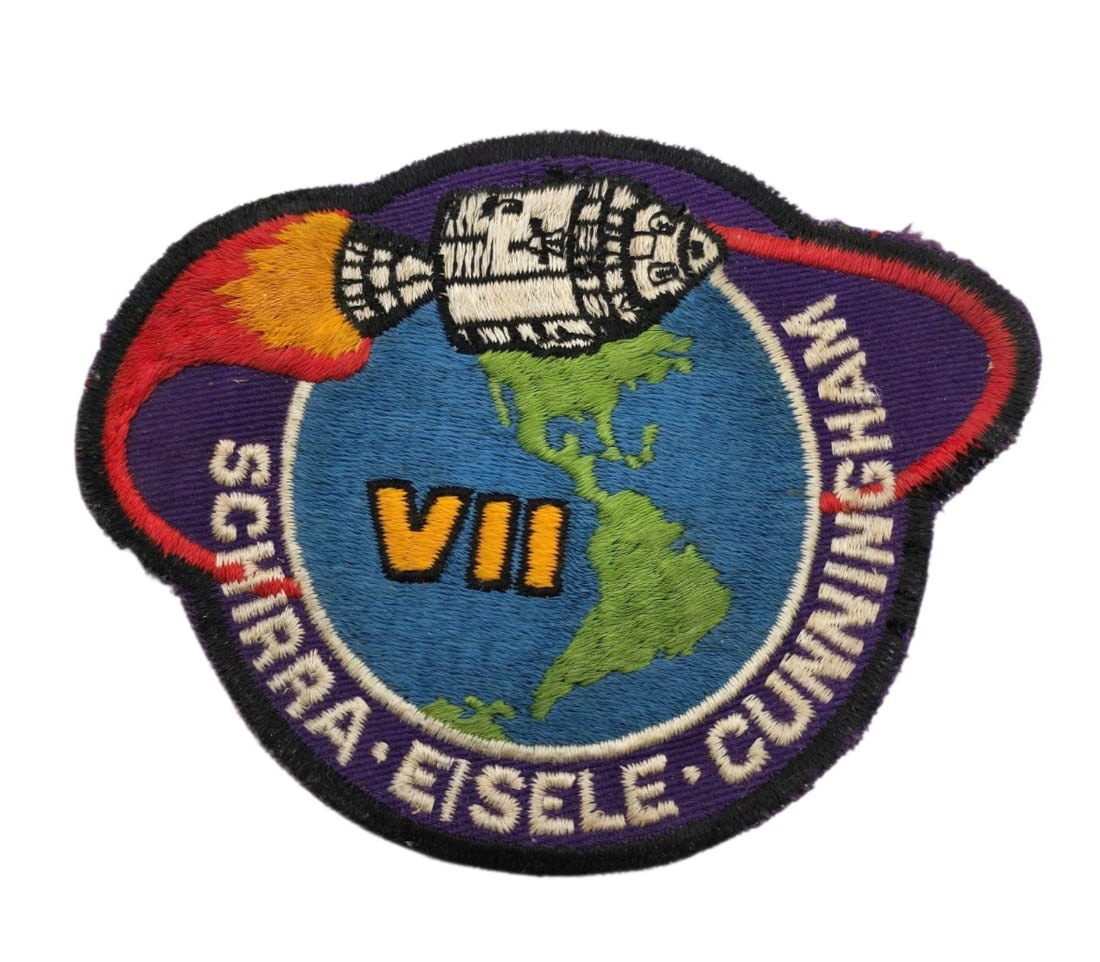 NASA Apollo 7 Space Shuttle Mission Schirra Eisele Cunningham Embroidered Patch (1 of 3)
