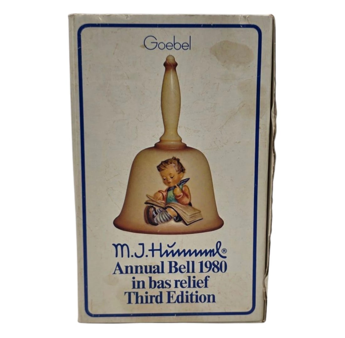 Goebel Annual Bell 1980 Third Edition Hummel Boy In Bas Relief (1 of 6)