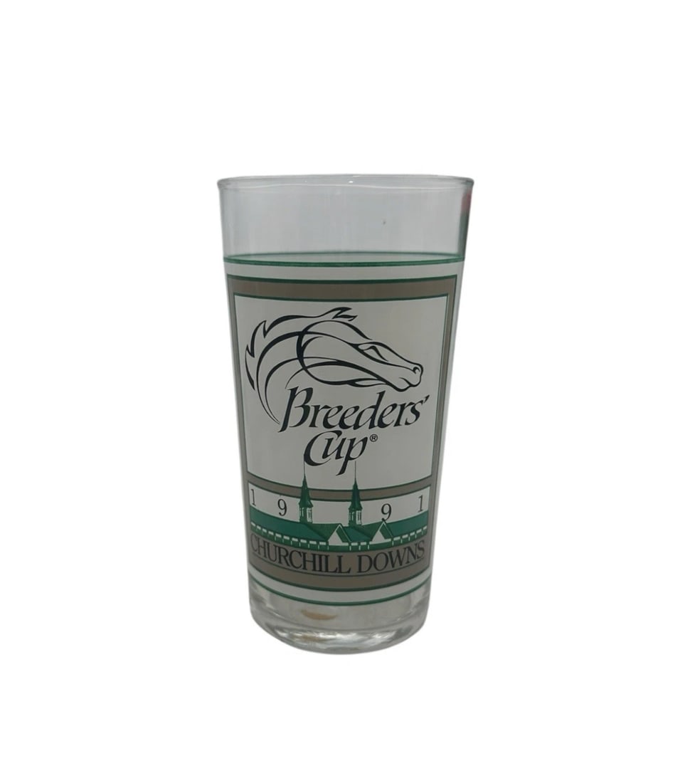 CHURCHILL DOWNS 1991 BREEDERS CUP DRINKING GLASS (1 of 4)