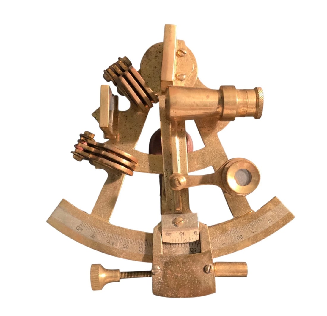 NAUTICAL Vintage Brass Sextant MARINE Maritime Navigational (1 of 9)