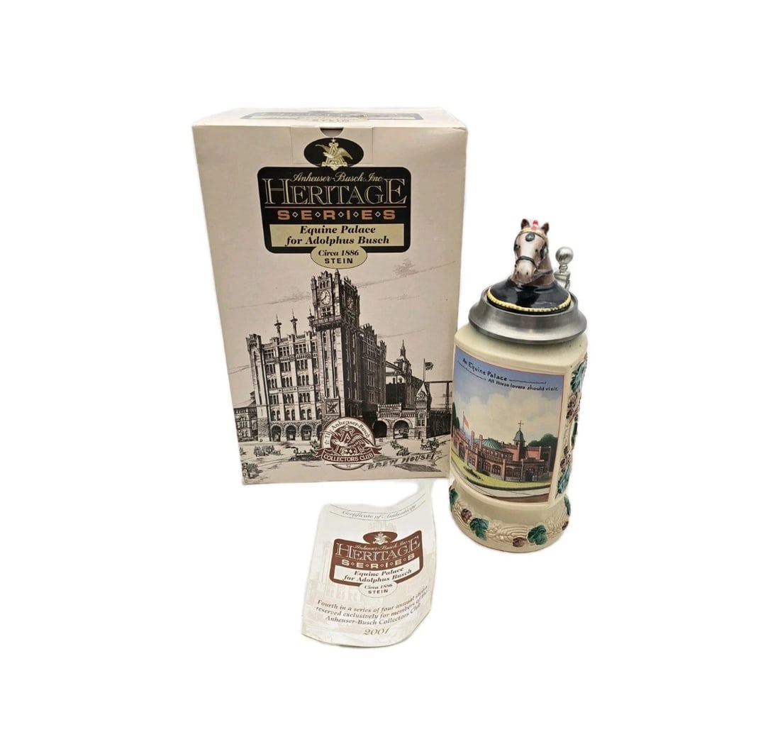Anheuser Busch Heritage Series Equine Palace For Adolphus Busch Stein CB19 (1 of 6)