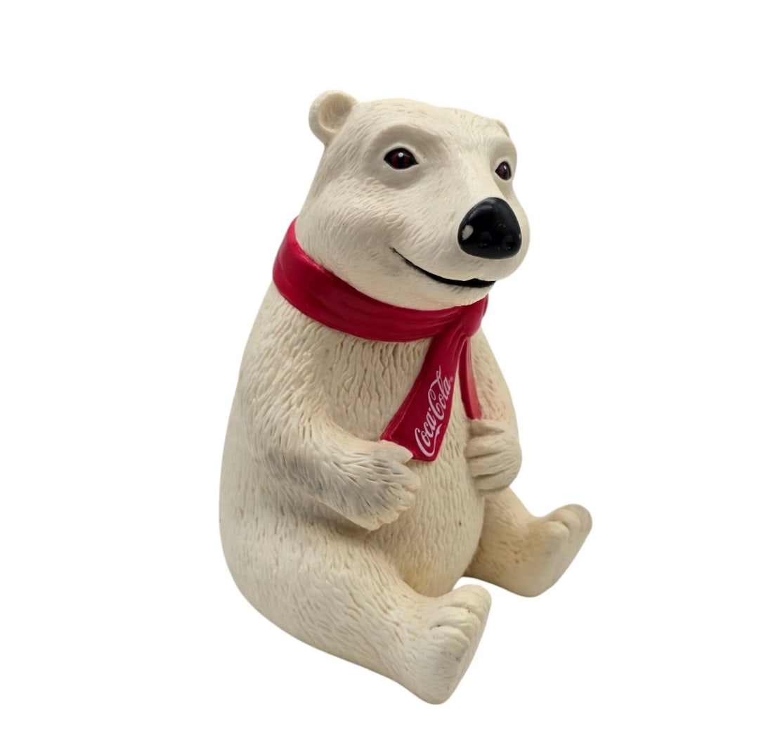 Vintage COCA-COLA POLAR BEAR BANK. By Snack Factory Inc. 8" Tall (1 of 6)