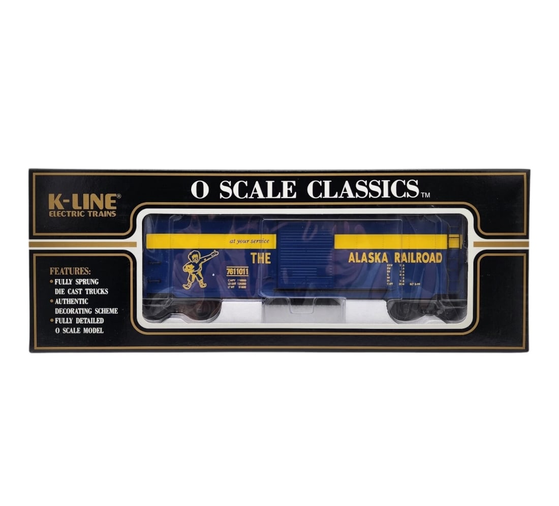 Never Opened K-Line Electric K761-1011 Alaska Railroad O Scale Train Box Car ARR (1 of 4)