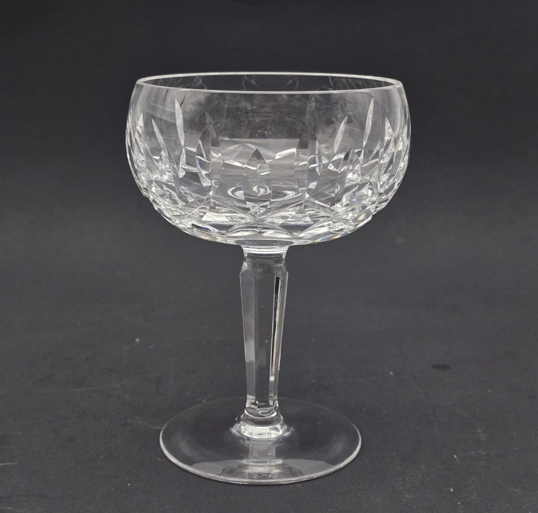 Waterford Crystal Kildare Champagne Sherbet Glass 4" Wide 5 1/4" Tall (1 of 4)