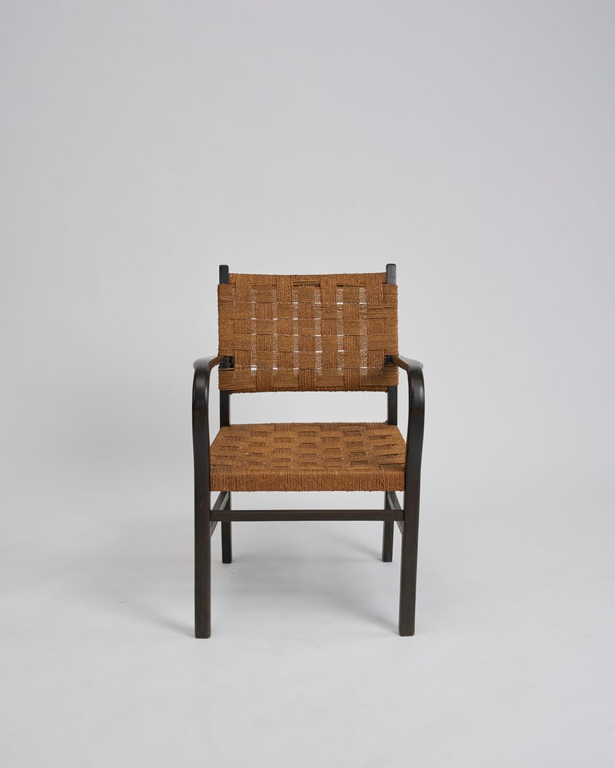 Rattan & Wood Chair, attributed to Axel Larsson (1 of 3)