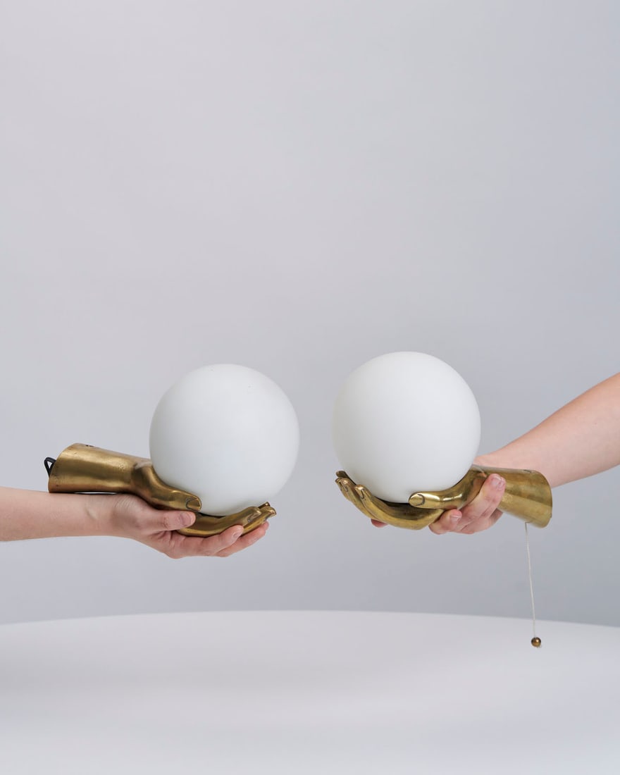 Arlus, Sconces model 1436, pair, France, c. 1960 (1 of 4)