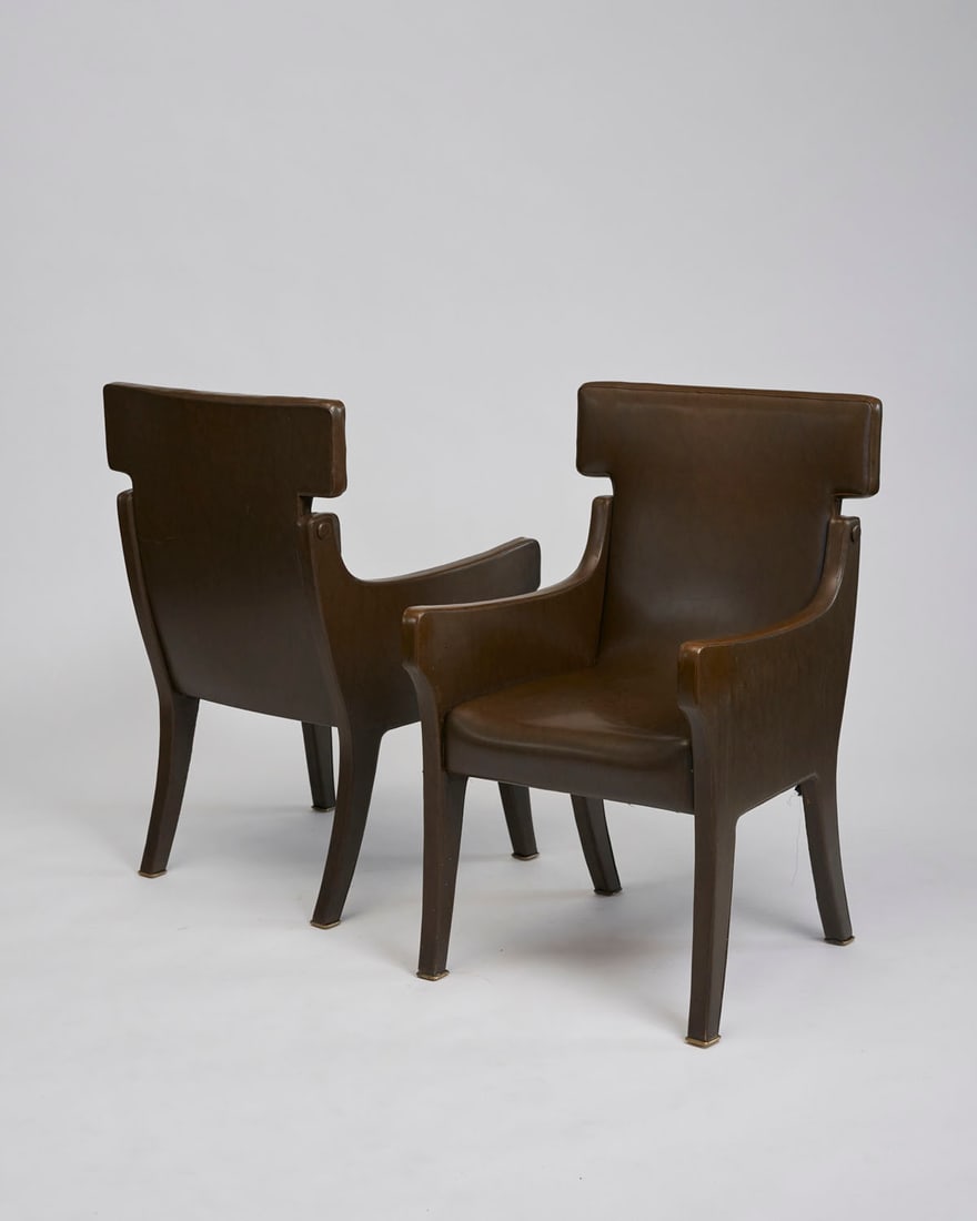 Ignazio Gardella, Pair of Chairs, Due poltrone mod. R63 (1 of 4)