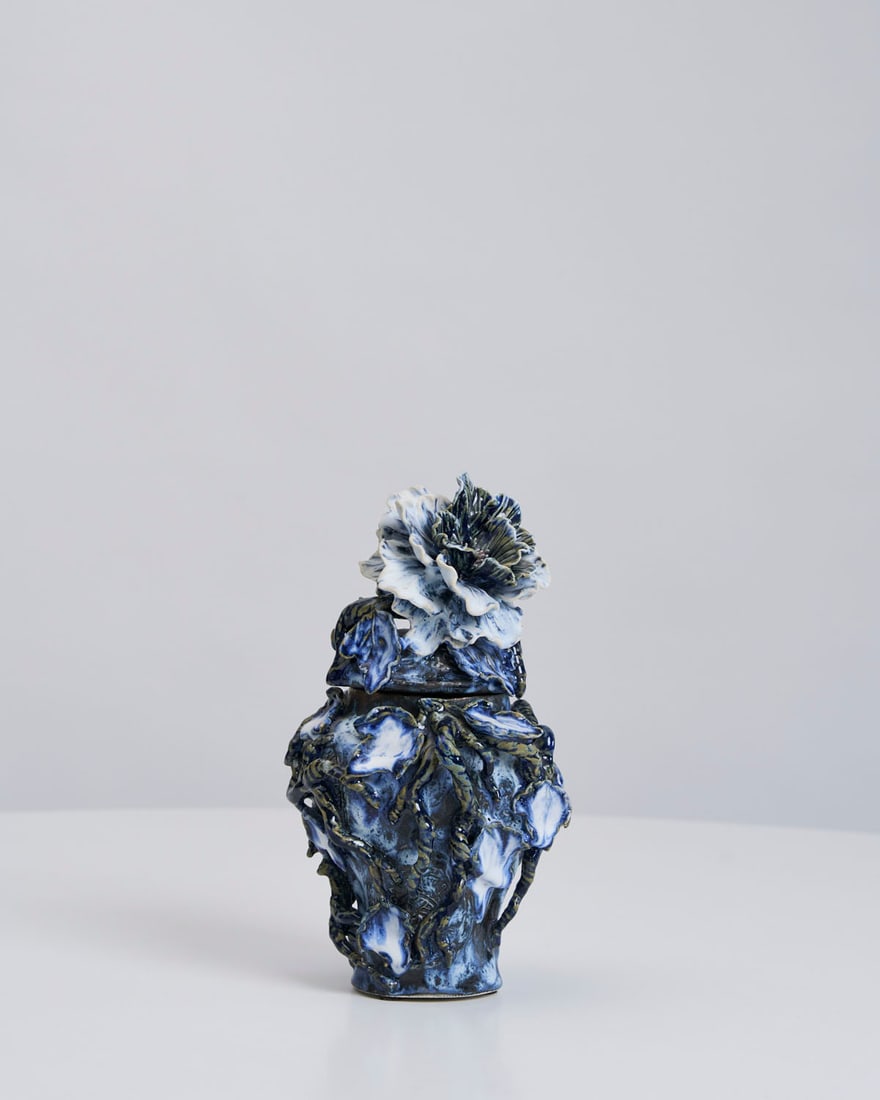 Blue Trellis Urn 1 by Matthew Solomon (1 of 3)