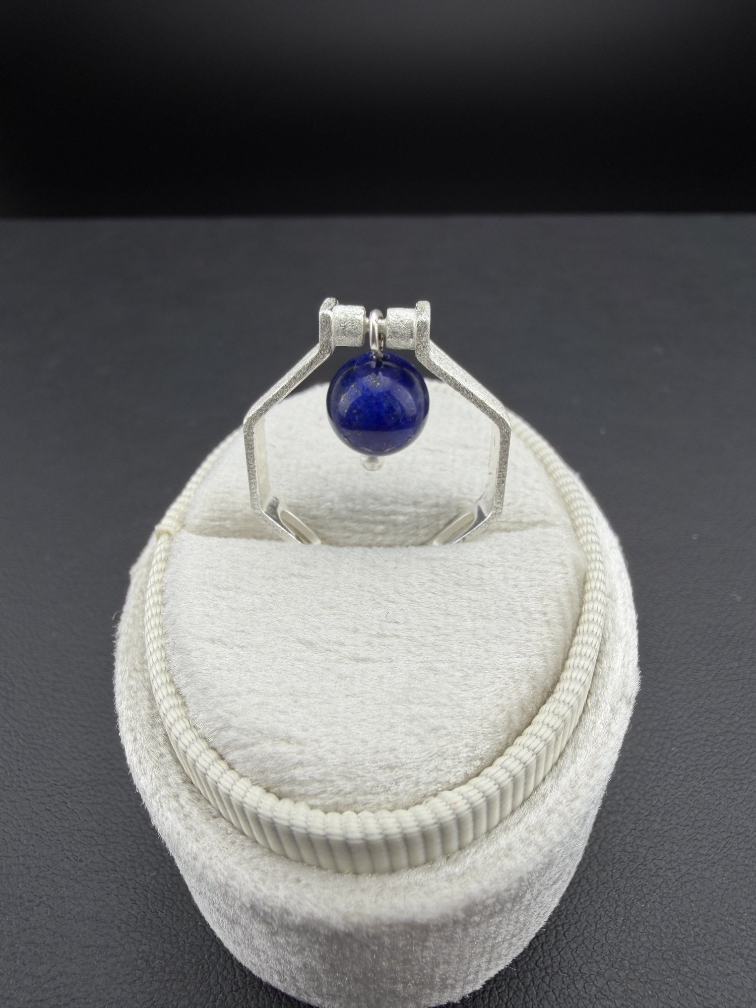 Ring Pendant Sapphire Brand New Solid 925 Sterling Silver Stamped Gold Electroplated