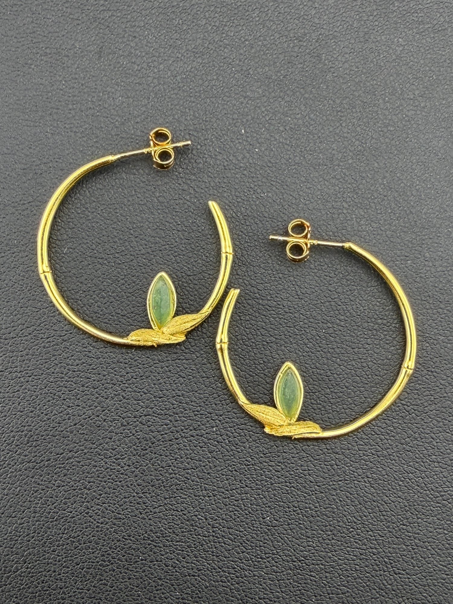 Dangle Earrings Brand New Solid 925 Sterling Silver Stamped Gold Electroplated